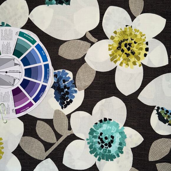 Cachet by Michele D'Amore Designs - Benartex Fabric - Large Flower - 1/2 Yard - Picture 6 of 7